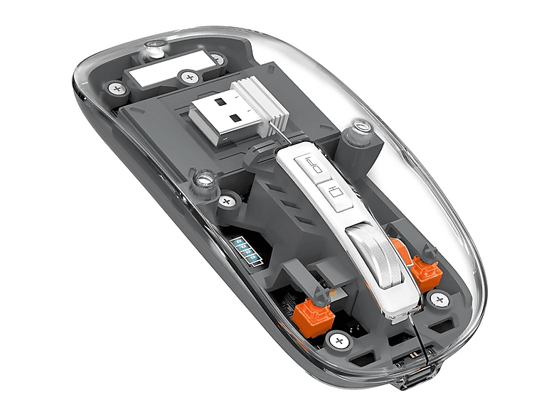 SCHITEC M377 Ultra Sessiz 3 Bağlantı Modlu 2xBluetooth Bağlantı + 2.4Gh Type-C Şarjlı Kablosuz Gaming Mouse Siyah