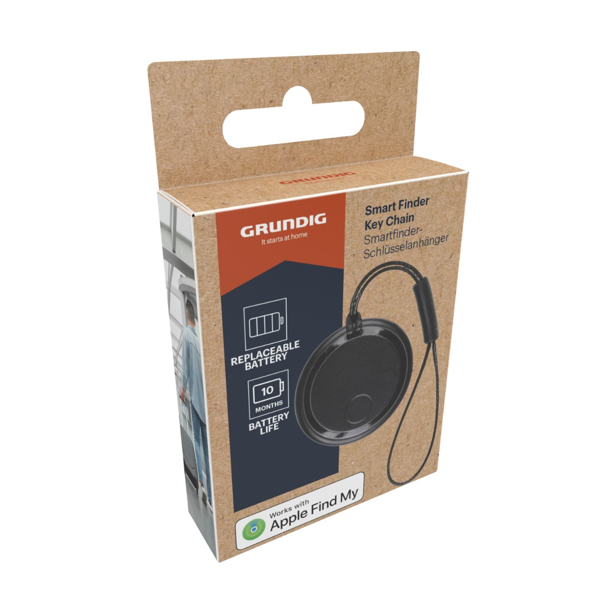 Porte-clés Grundig Smart Finder avec 10 mois d'autonomie.