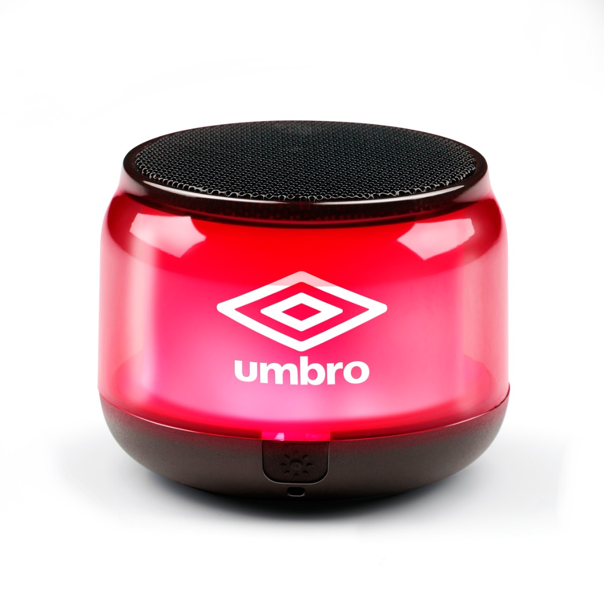 A red Umbro speaker with logo on a white background.