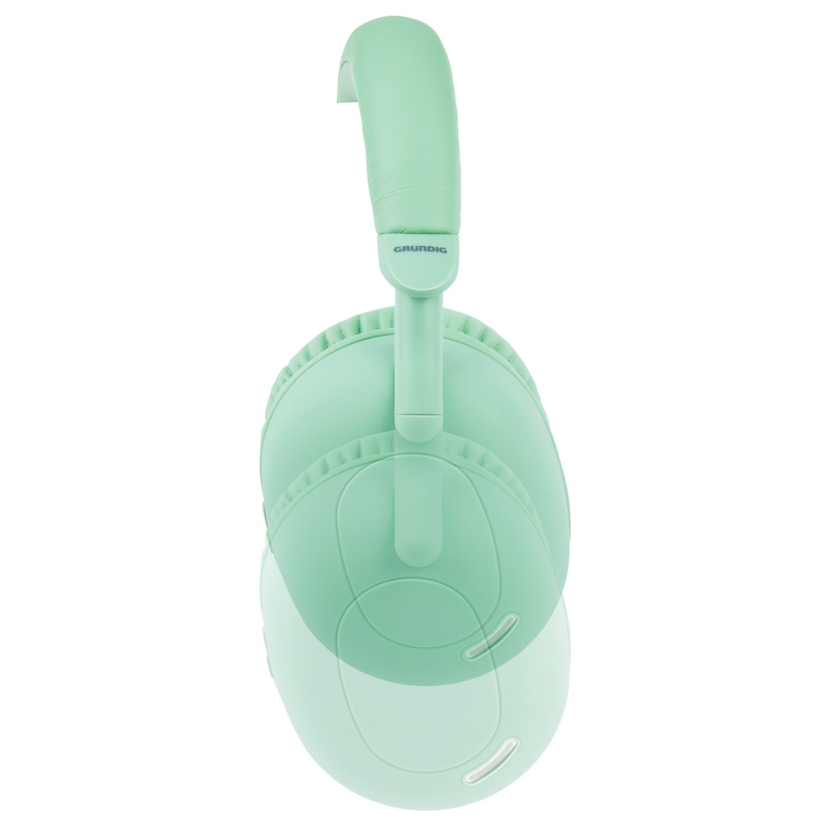 Cuffie Grundig verde menta con archetto imbottito.
