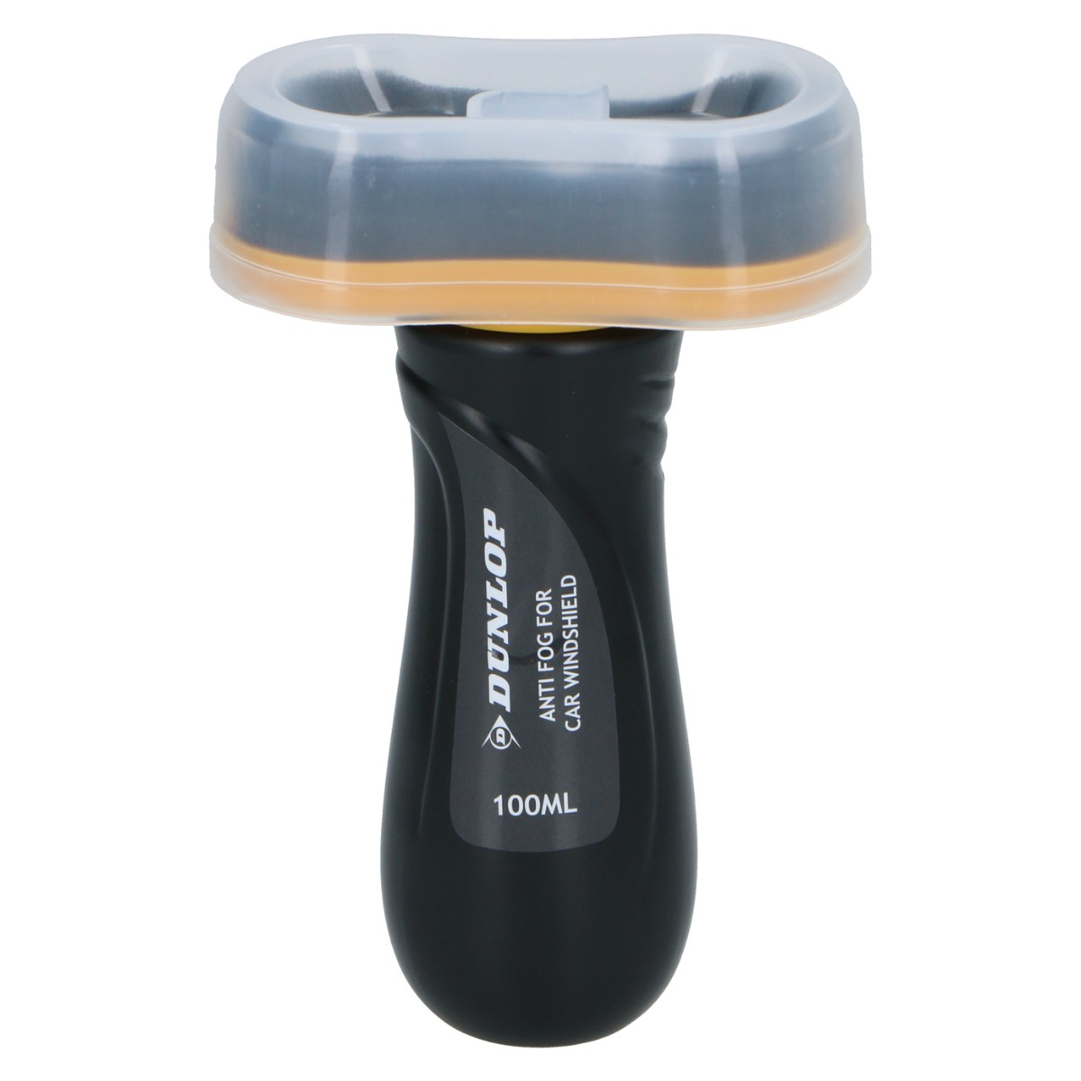 Botella negra antivaho para coche con tapa transparente, 100 ml.