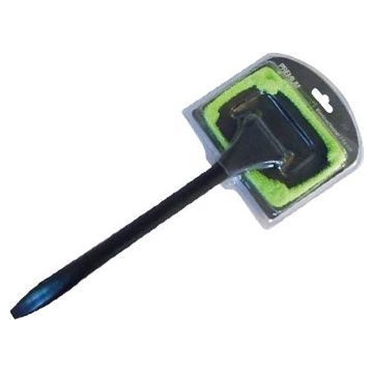 Manico nero con testa in spugna verde in confezione.