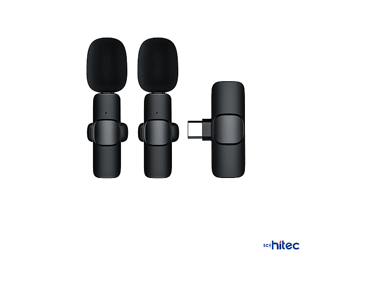 SCHITEC K9 Type-C Çift Kablosuz HD Yaka Mikrofonu