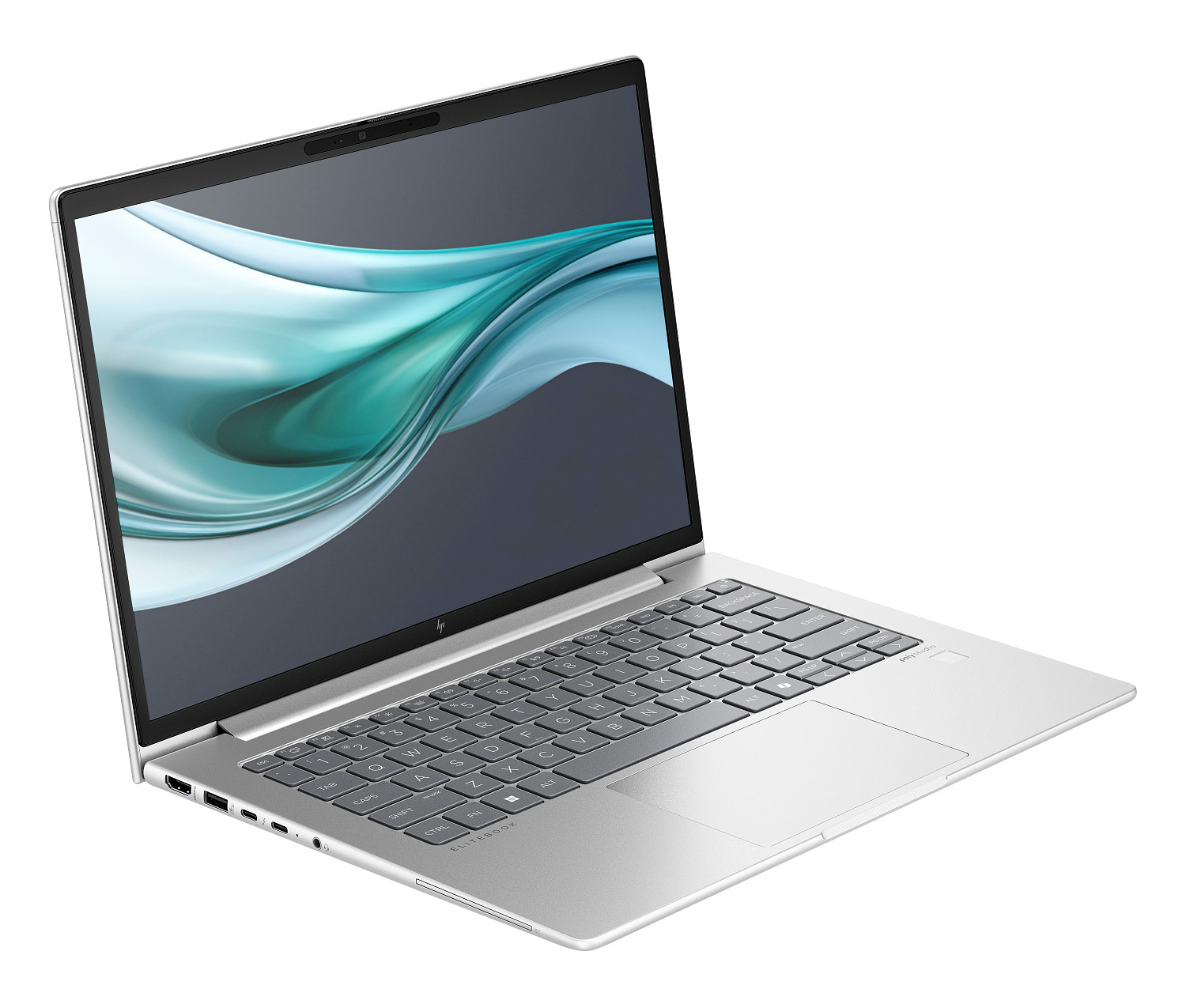 Laptop HP B4JE2E8 QWERTZ / Procesor Intel Core Ultra 5 135U (12 MB pamięci podręcznej, do 4,40 GHz) / 16 GB RAM / 256 GB SSD / Core™ Onboard Graphics / Windows 11 Pro Srebrny