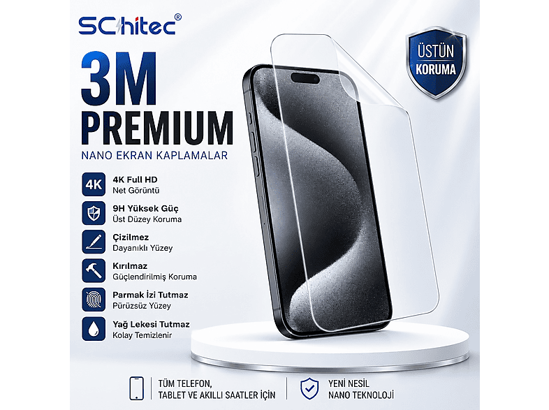 SCHITEC Samsung Galaxy Z TriFold Uyumlu Dış Ekran Mat Hidrojel