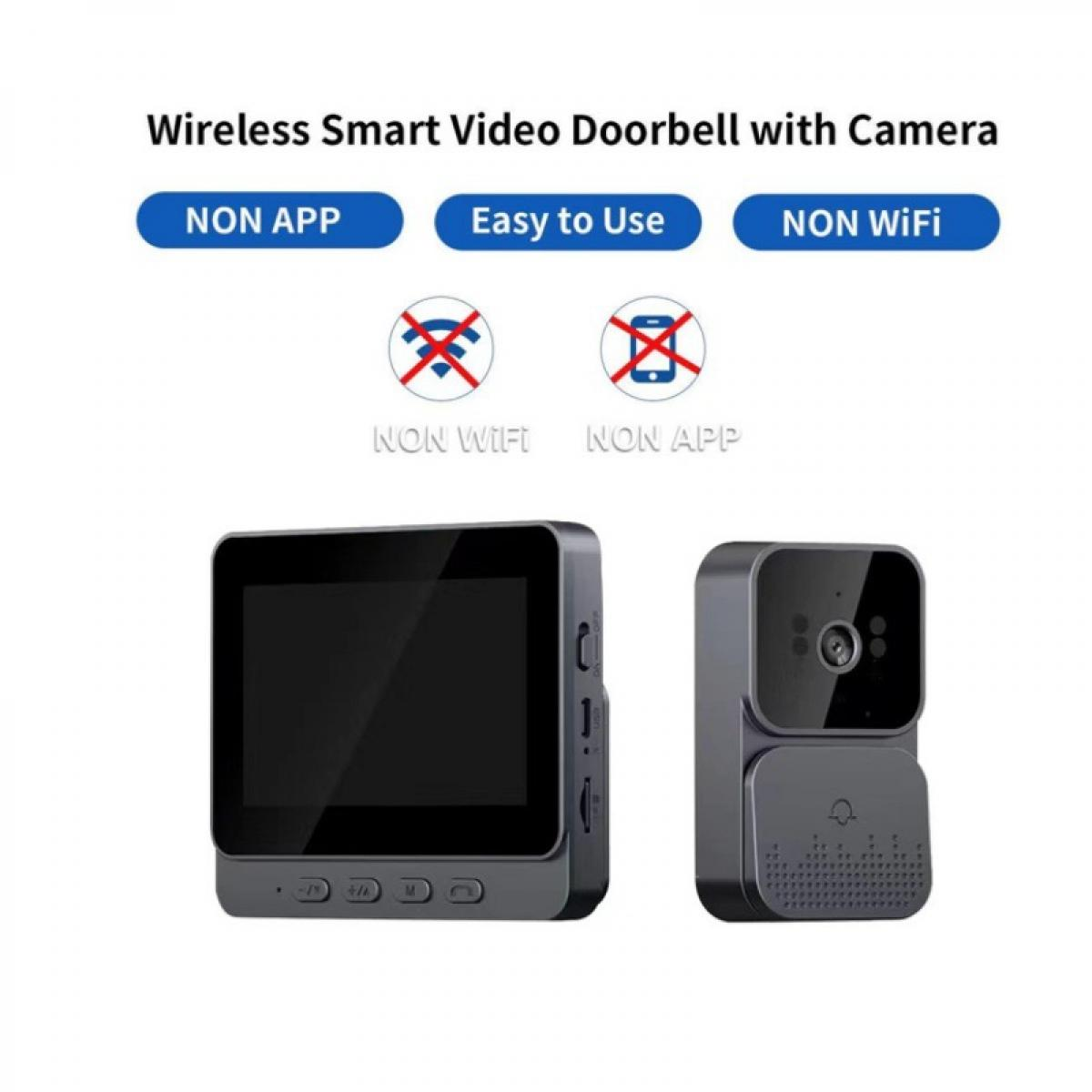 Drahtlose Smart Video-Türklingel mit Kamera, nicht per App, einfach zu bedienen.