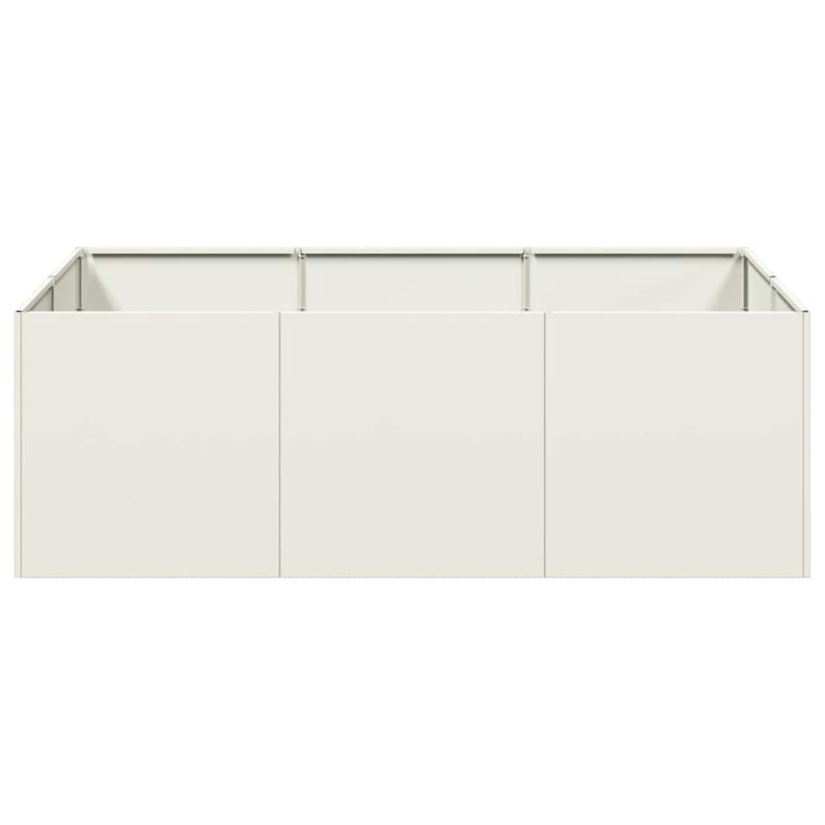 Una struttura di stand espositivo modulare bianca con telaio metallico.