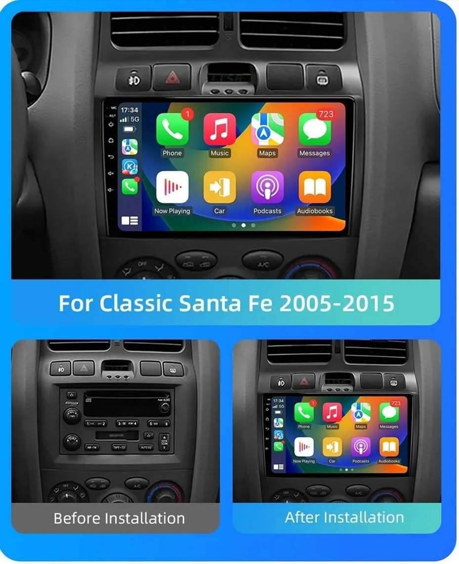 Confronto della console dell'auto prima e dopo l'installazione di un sistema di navigazione.