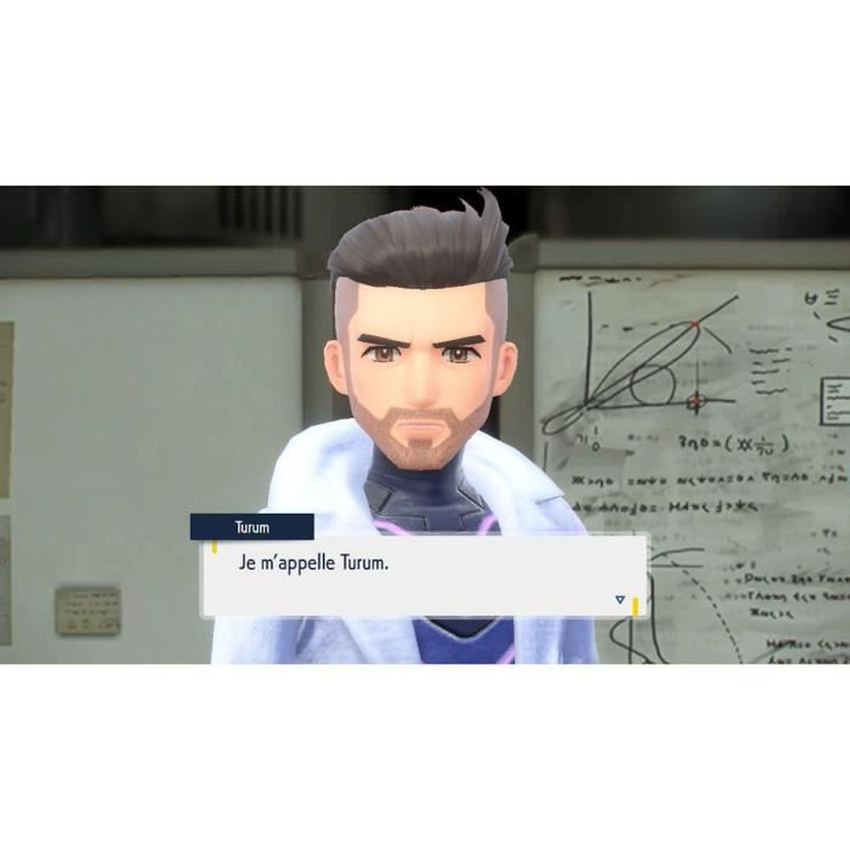 Un uomo barbuto animato in un laboratorio parla e si presenta come Turum.