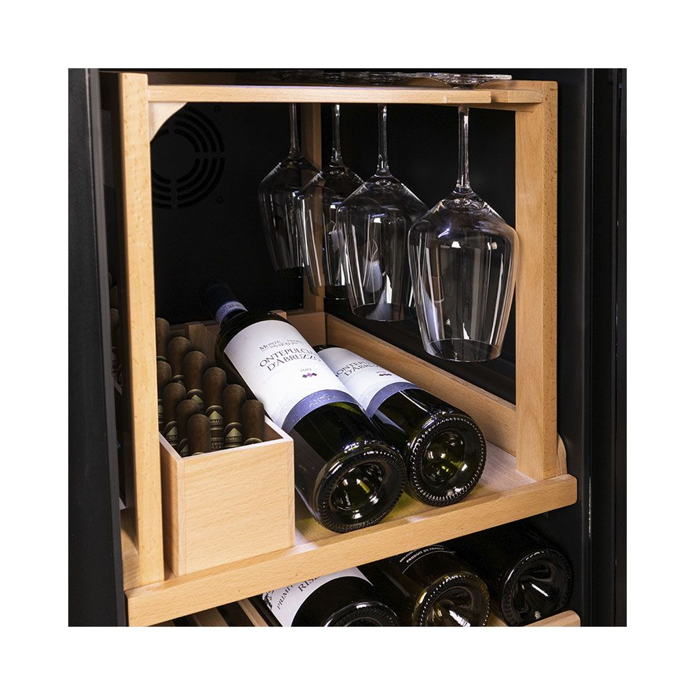 KIBERNETIK 106262 Cantinetta per vini (CEE G, Black)