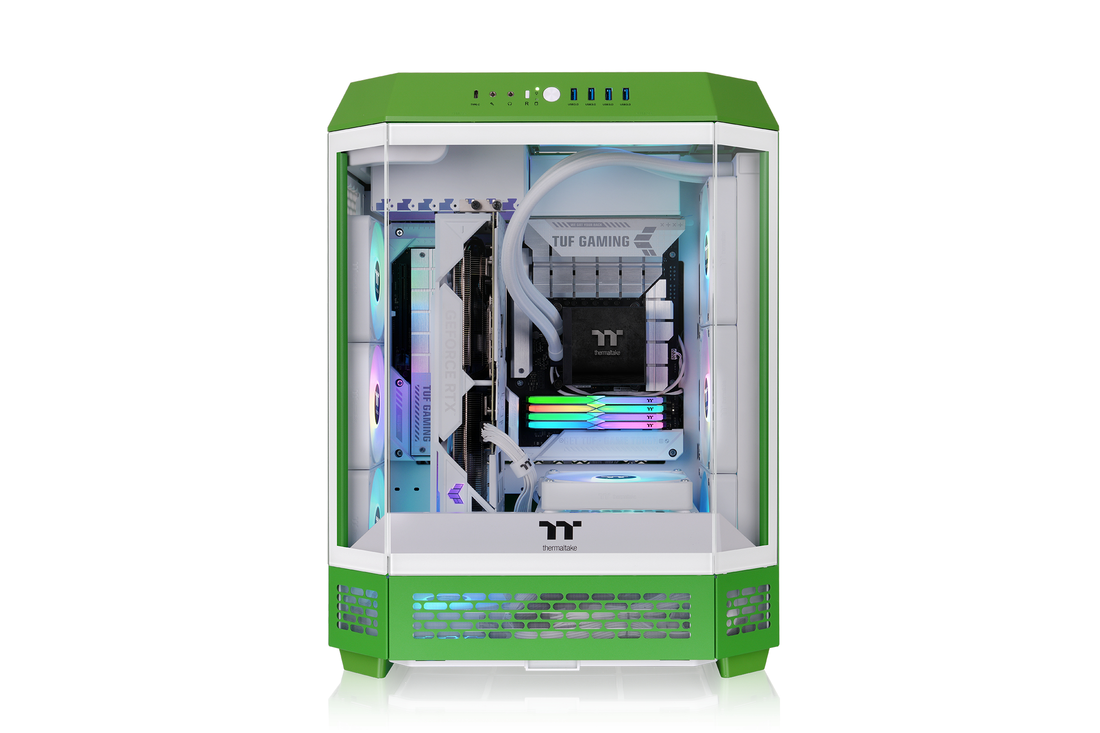 THERMALTAKE The Tower 600 Light-Year Temperli Cam USB 3.2 ATX Mid Tower Bilgisayar Kasası