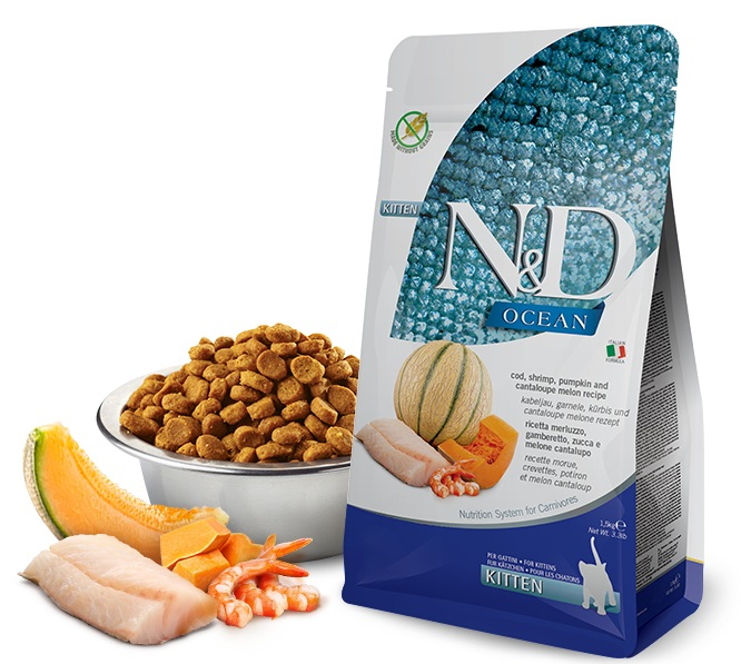 Pienso para gatos - FARMINA NATURAL & DELICIOUS 8010276038852, 1500 g, para Gato