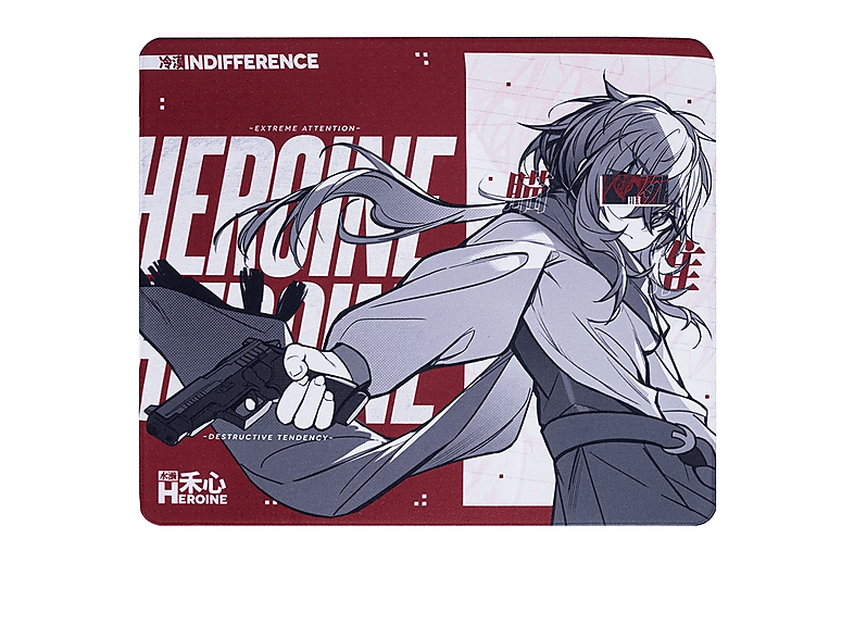 DREAM GAMER Dream Gamer Heroine Dead Eyes Mousepad 490 x 420 mm Gaming Mousepad Kırmızı