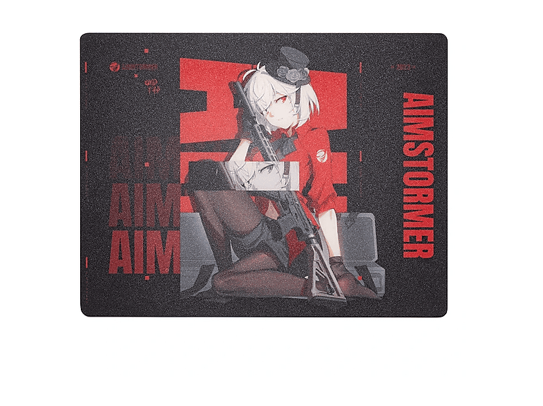 DREAM GAMER Aim Stormer Thunder Glass Speed Yüzey 500x400 mm Gaming Mousepad Siyah