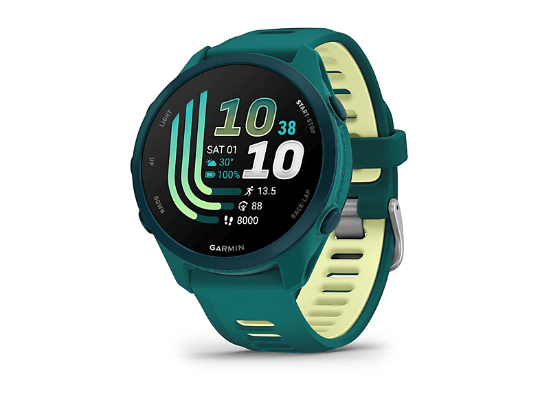 GARMIN Forerunner 170 Music Kayışlı 47 mm Akıllı Saat Turkuaz Yeşili-Limon