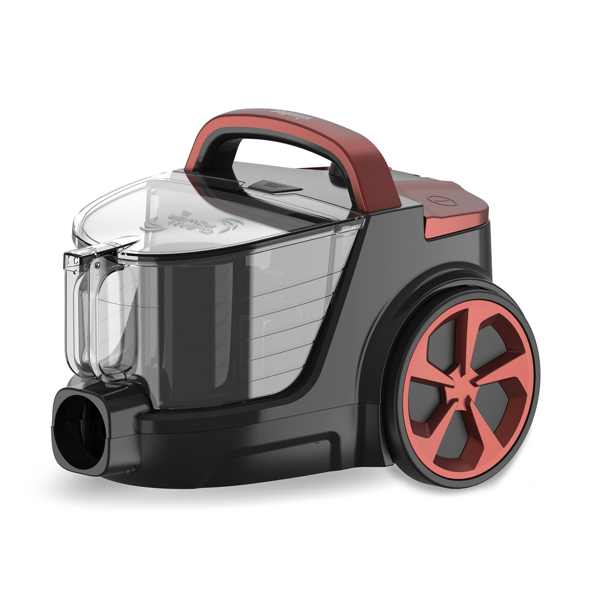 SIMFER SK-6302 Clean Power S4 Yatay Toz Torbasız Elektrikli Süpürge Kırmızı