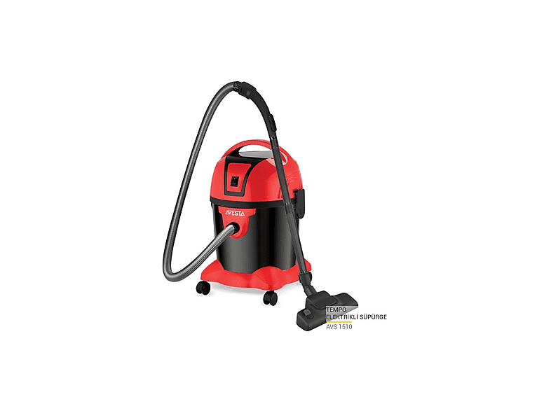 AVESTA Tempo Sessiz Motor Islak Kuru 2200 W Toz Torbalı Elektrikli Süpürge Kırmızı