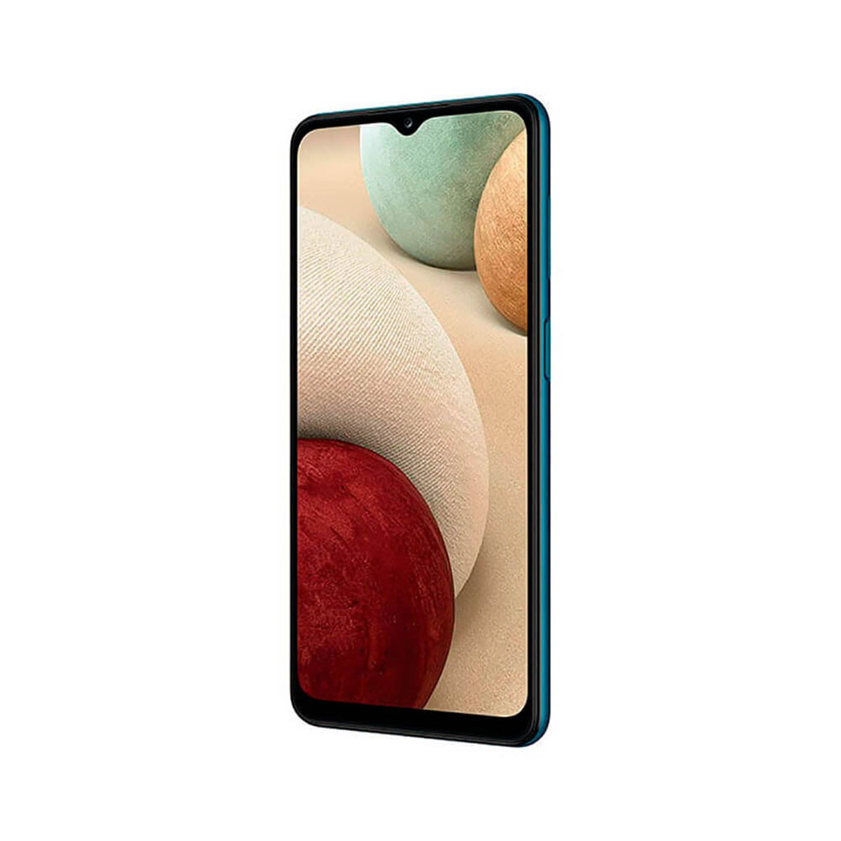 Un smartphone affichant un fond abstrait coloré sur son écran.