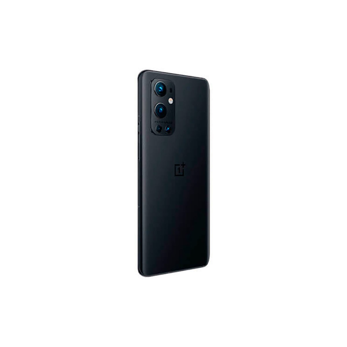 Retro di uno smartphone nero con tripla fotocamera e logo OnePlus.