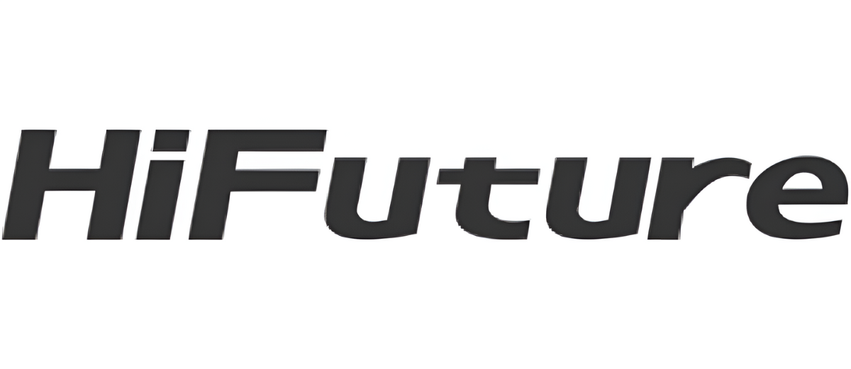 Le mot "HiFuture" en noir et en italique sur fond blanc.
