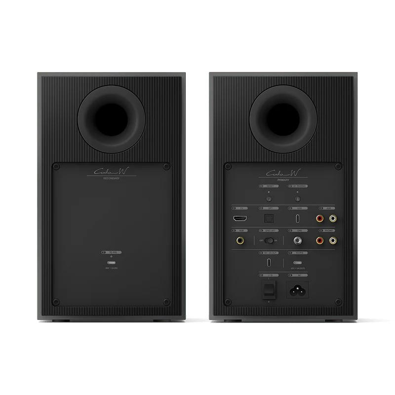 KEF Coda W Kablosuz Aktif Çift Raf Tipi Hoparlör Koyu Titan