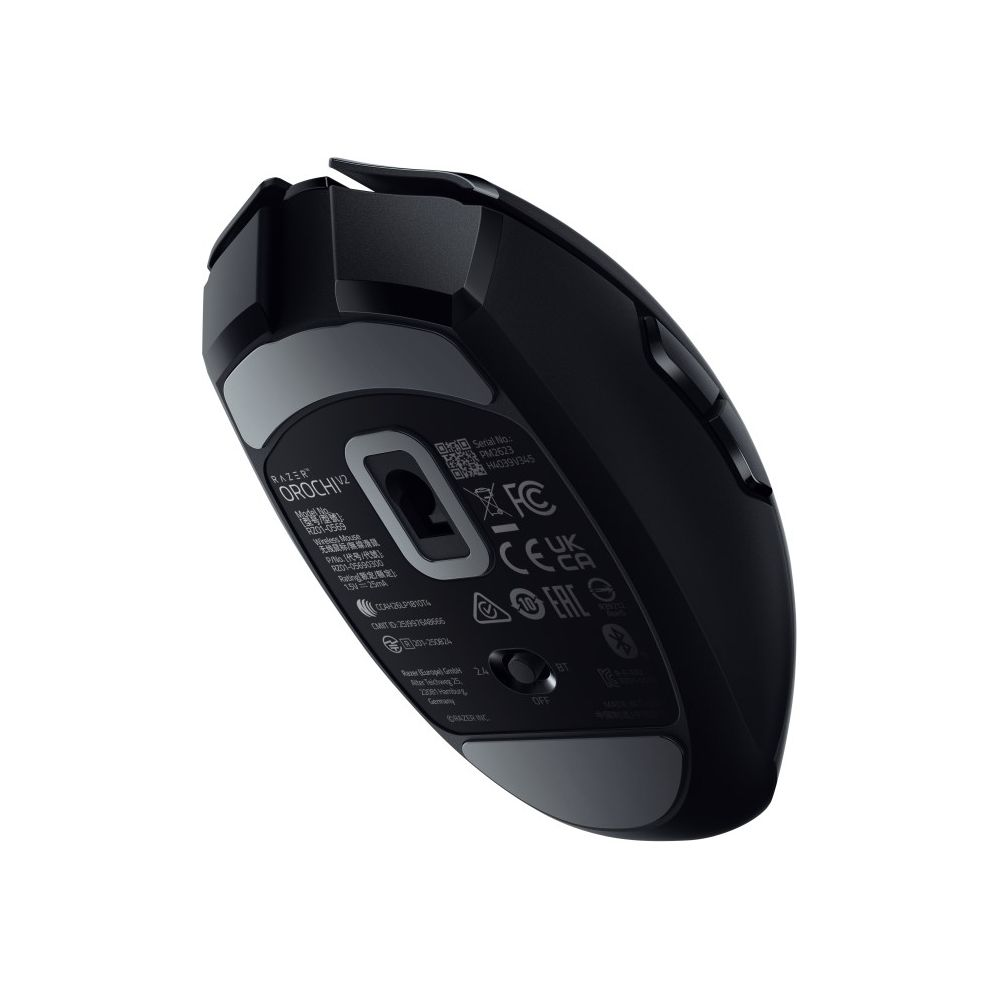 MOUSE RAZER Orochi V2, Tasti: 6, Bluetooth e ™ HyperSpeed Wireless a 2,4 GHz, Collegamento Bluetooth, Razer™ HyperSpeed Wireless a 2,4 GHz, Ingresso: Otticamente a mezzo LED, Scrolling a Ottico, Risoluzione max 18000 dpi, forma ergonomica, Nero