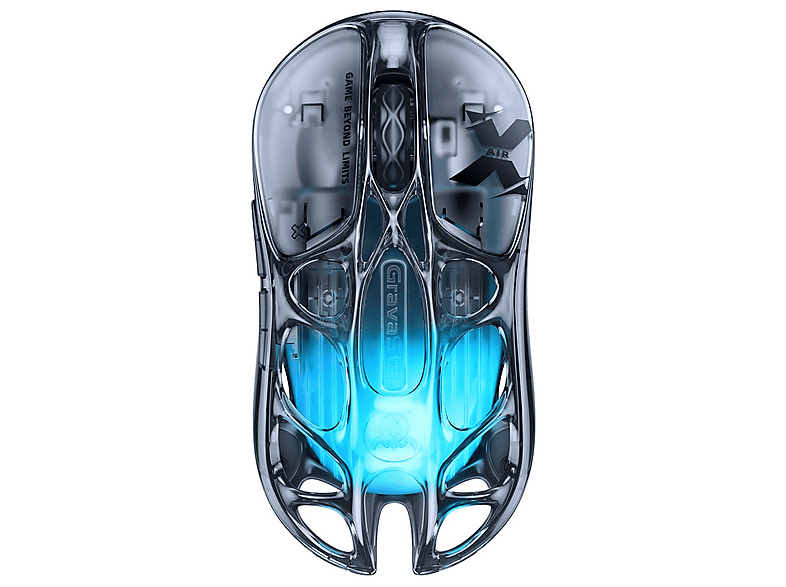 GRAVASTAR Mercury X Air RGB 32.000 Dpi Optik 8KHz Dongle Kablosuz Gaming Mouse Onyx Crystal