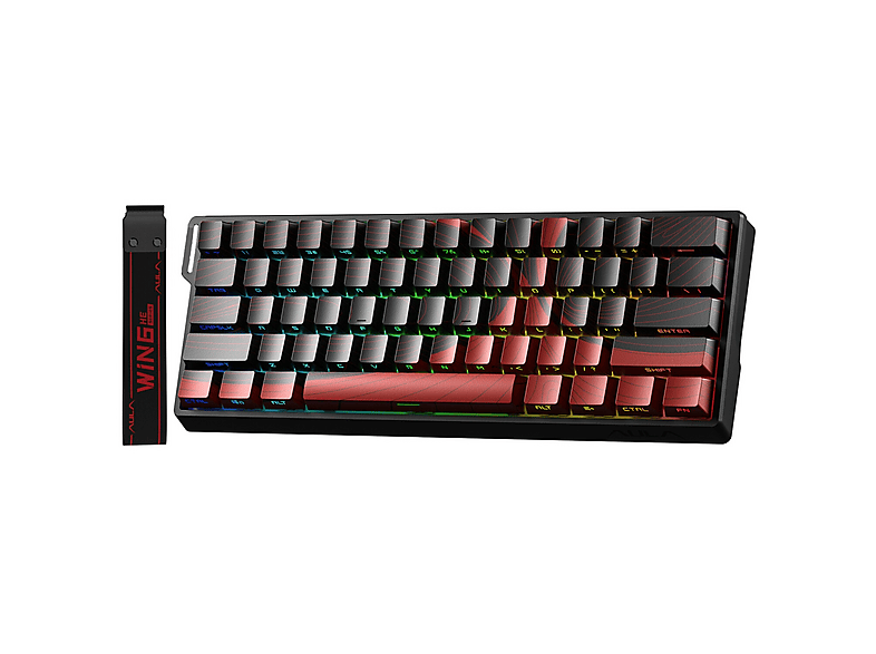AULA Win60 He Max Manyetik Rapid Trigger Wing Chun Switch 8000Hz RGB TKL Hot Swap Kablolu Manyetik Oyuncu Klavyesi Klavyesi