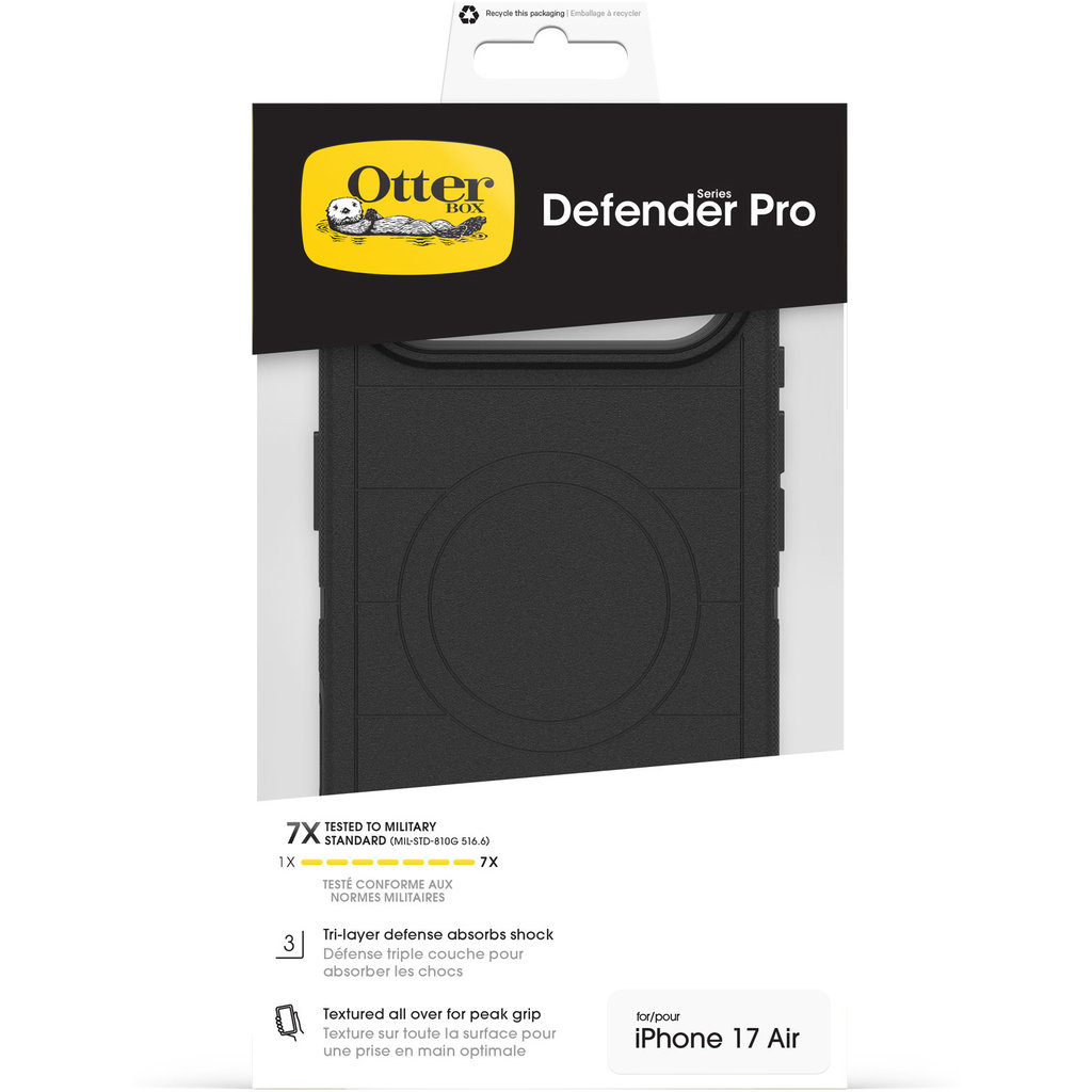 OtterBox Defender Pro Hülle für iPhone 17 Air in Verpackung.