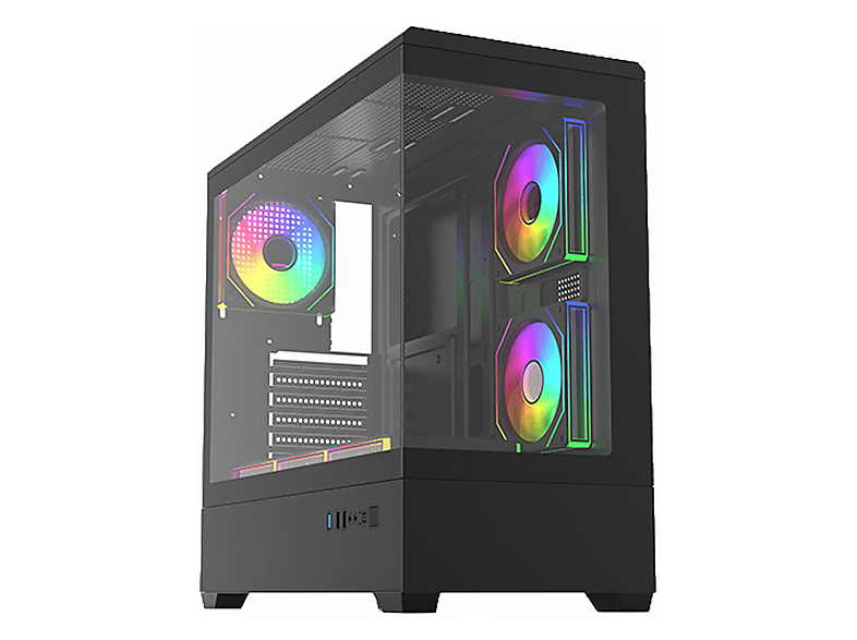 FRISBY Tundra FC-9585G 750W 80+ Bronz USB 3.2 ARGB eATX Mid Tower Kasa