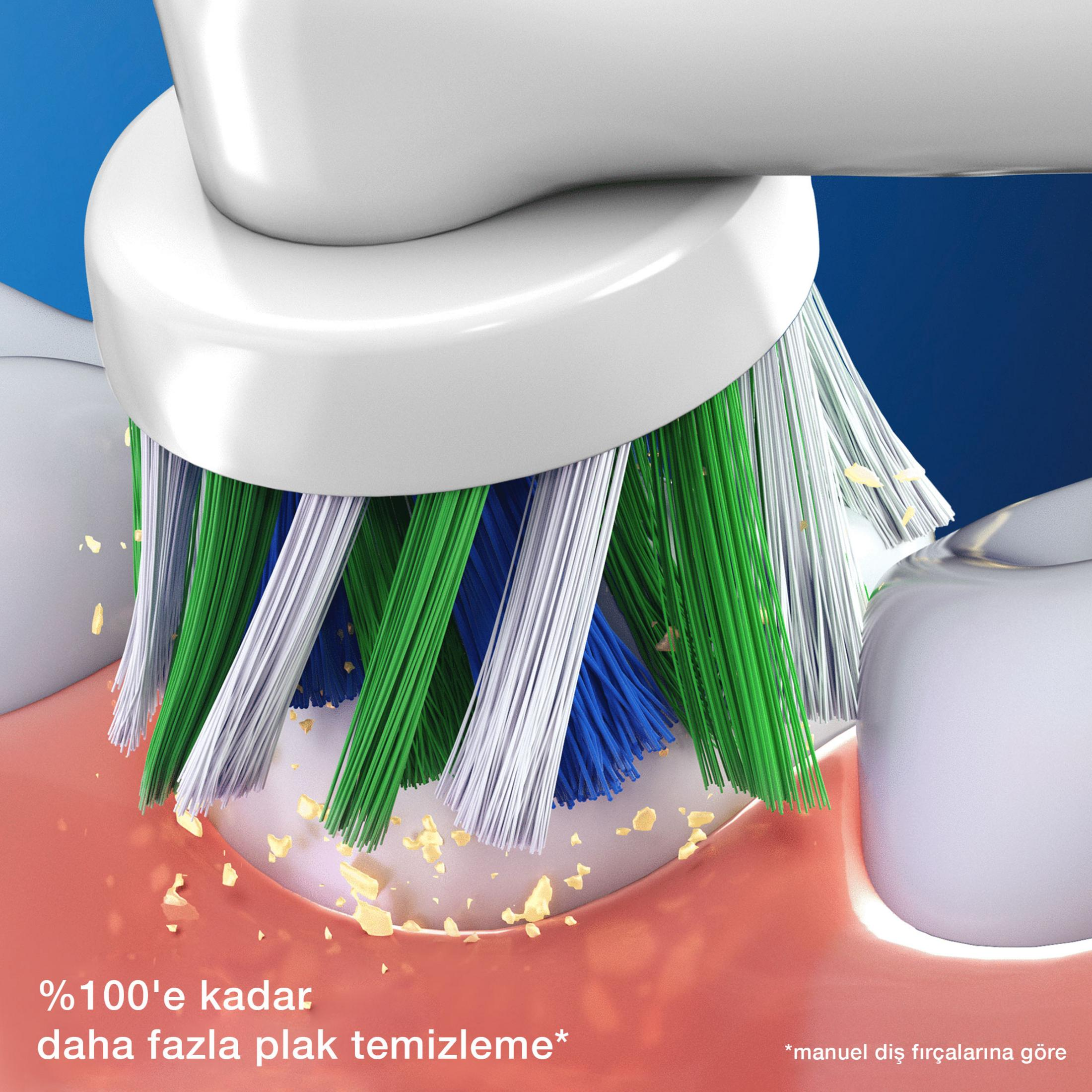 Spazzolino elettrico pulisce denti e rimuove la placca.