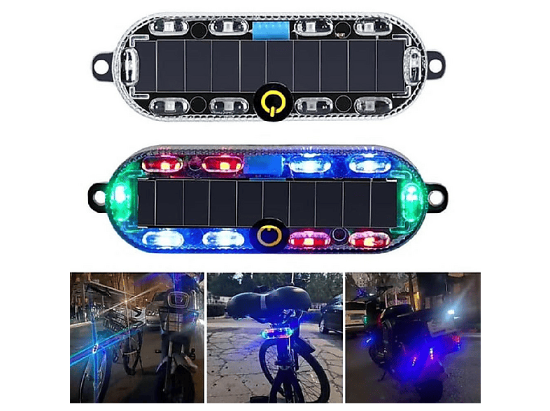 POWERMASTER PM-25928 Bisiklet-Motosiklet Solar RGB Flaşör Led Işık