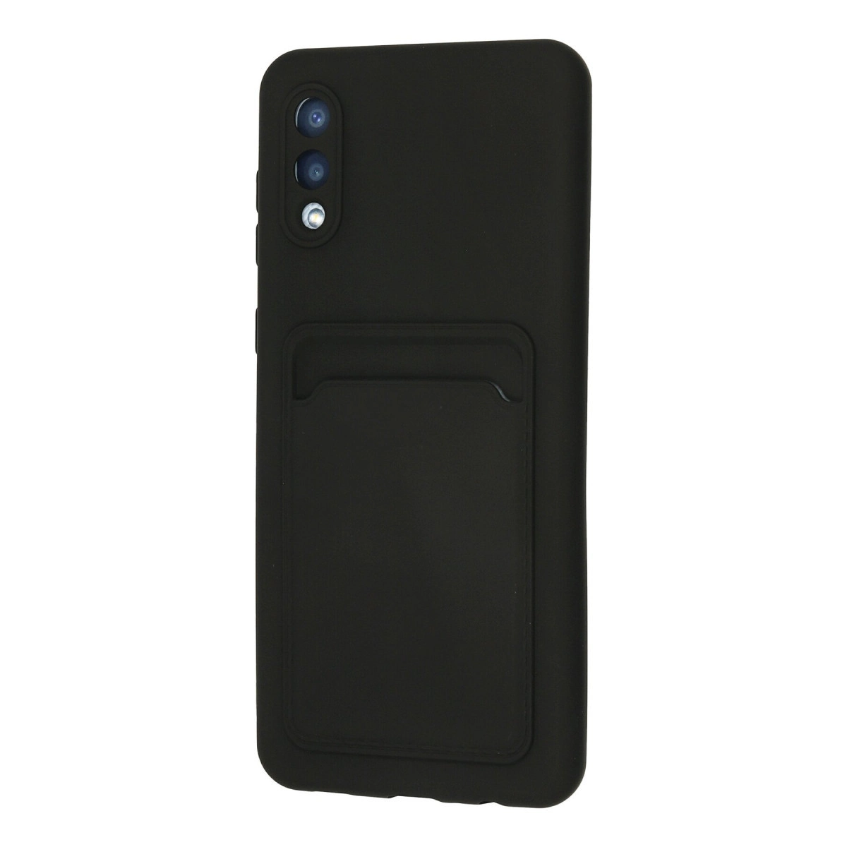 Arkada entegre kart gözlü siyah akıllı telefon kılıfı.