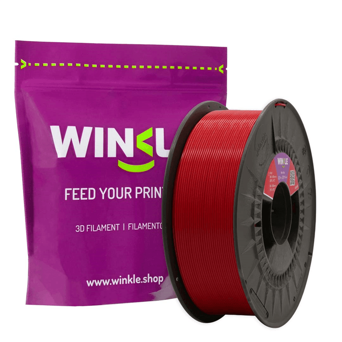 Bobina de filamento - WINKLE PLA 1,75 mm 1 kg, Rojo, Negro