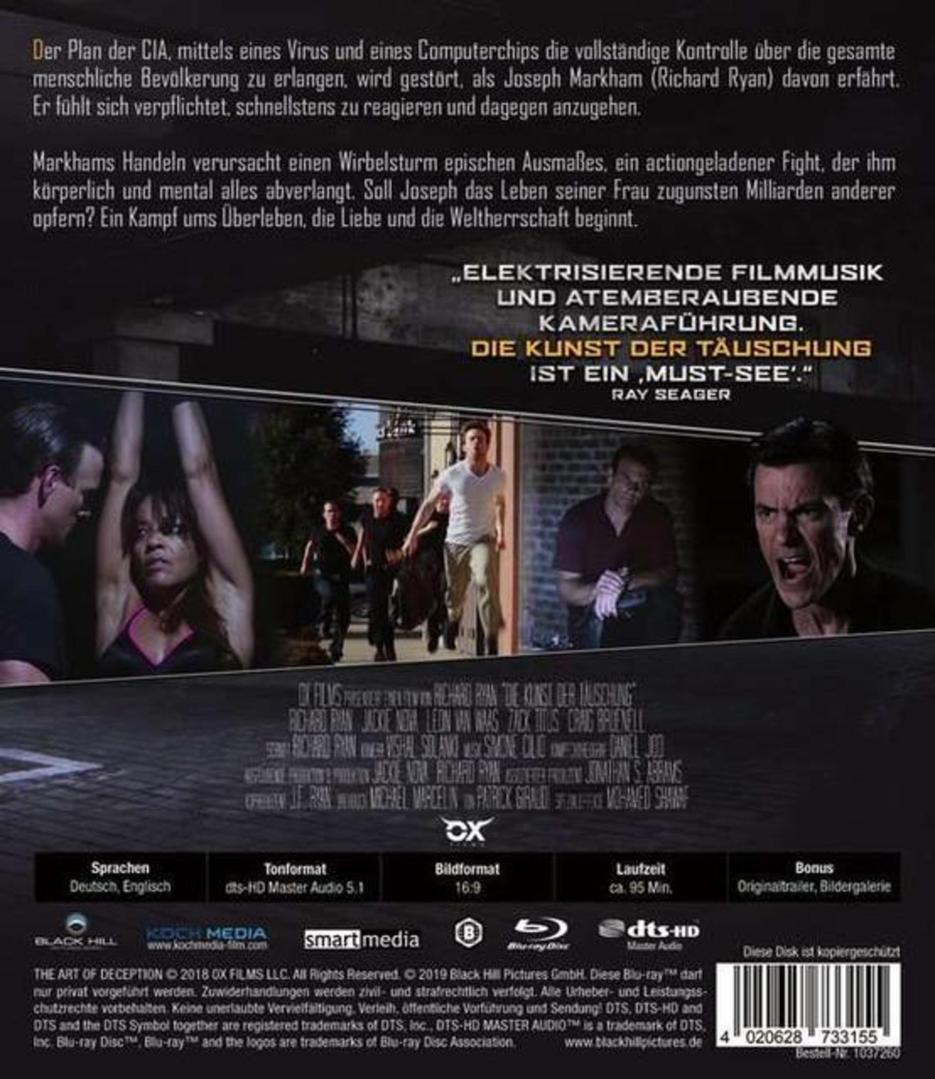 Rückseite einer Blu-ray-Hülle mit Filmbeschreibung, Fotos von Szenen, Besetzungsliste und technischen Daten.