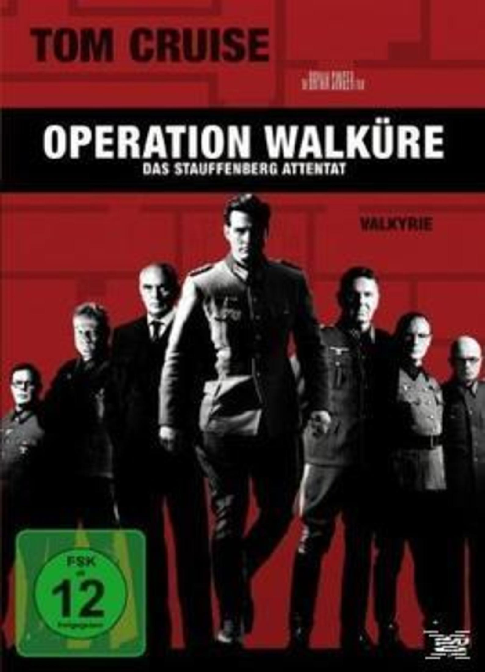 Filmplakat von Operation Walküre mit Tom Cruise im Vordergrund und weiteren Soldaten im Hintergrund.
