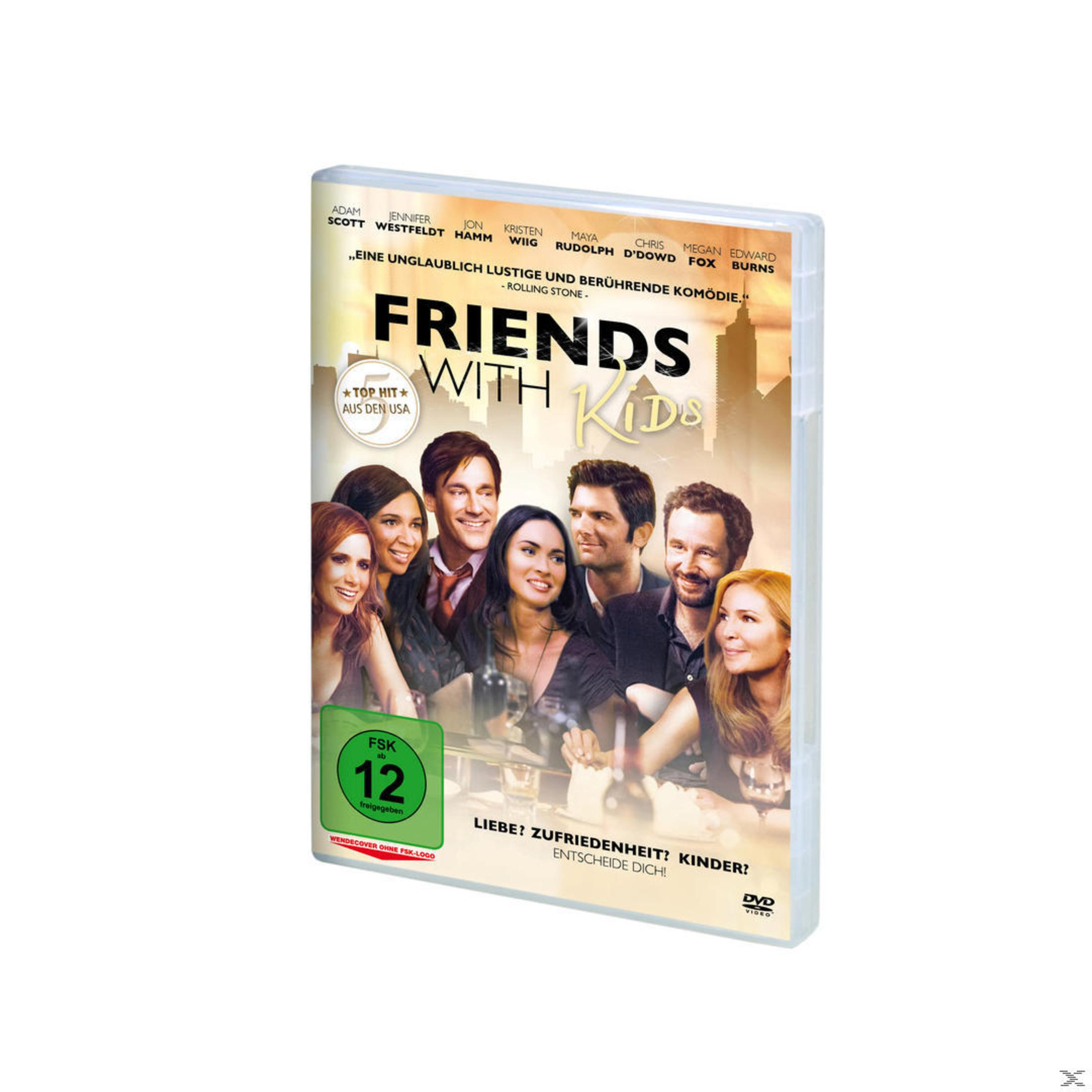 DVD-Hülle des Films Friends with Kids mit einem Ensemble von Schauspielern und einem FSK-12-Logo.