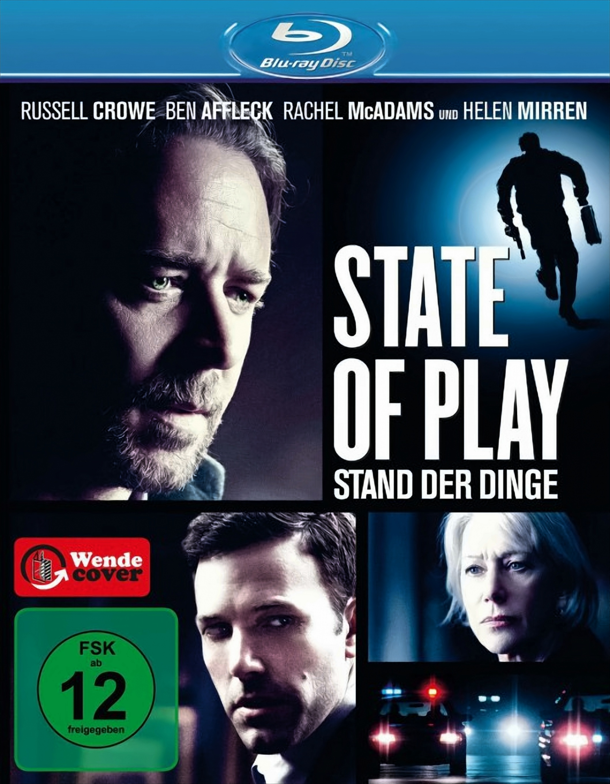 Blu-ray-Cover von State of Play mit Russell Crowe, Ben Affleck und Helen Mirren.