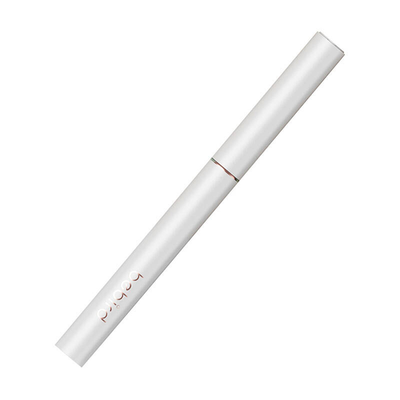 Una penna cilindrica bianca con la scritta bebird in diagonale su uno sfondo bianco.