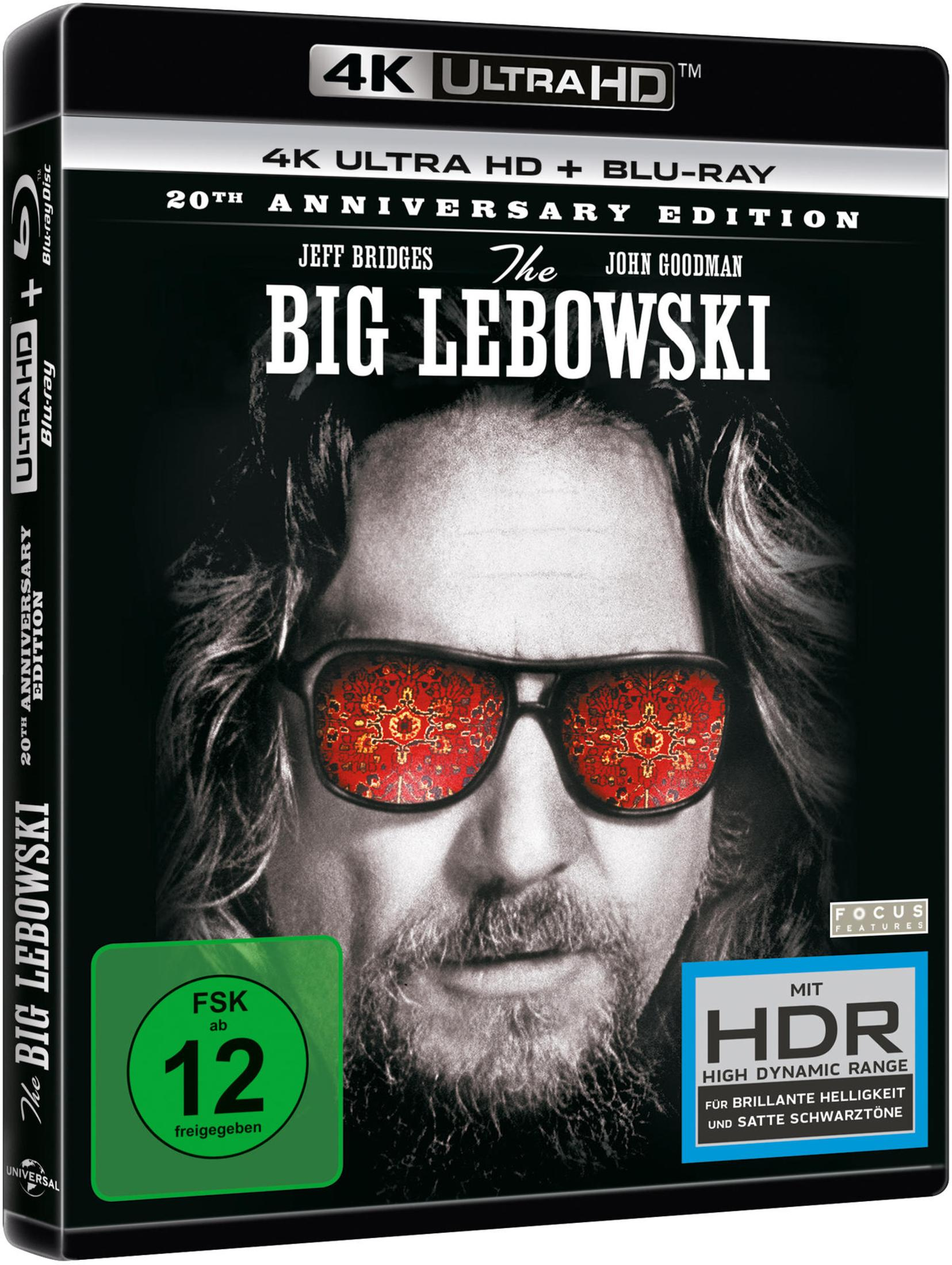 Blu-ray Cover von The Big Lebowski 20th Anniversary Edition mit Jeff Bridges in Sonnenbrille.