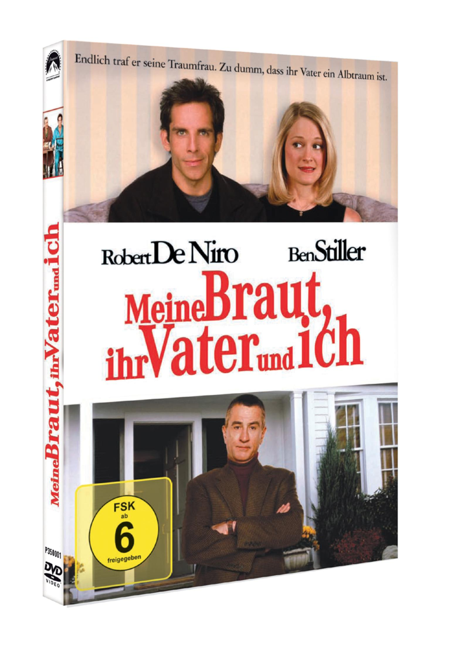 DVD-Cover des Films Meine Braut, ihr Vater und ich, mit Ben Stiller, Teri Polo und Robert De Niro.