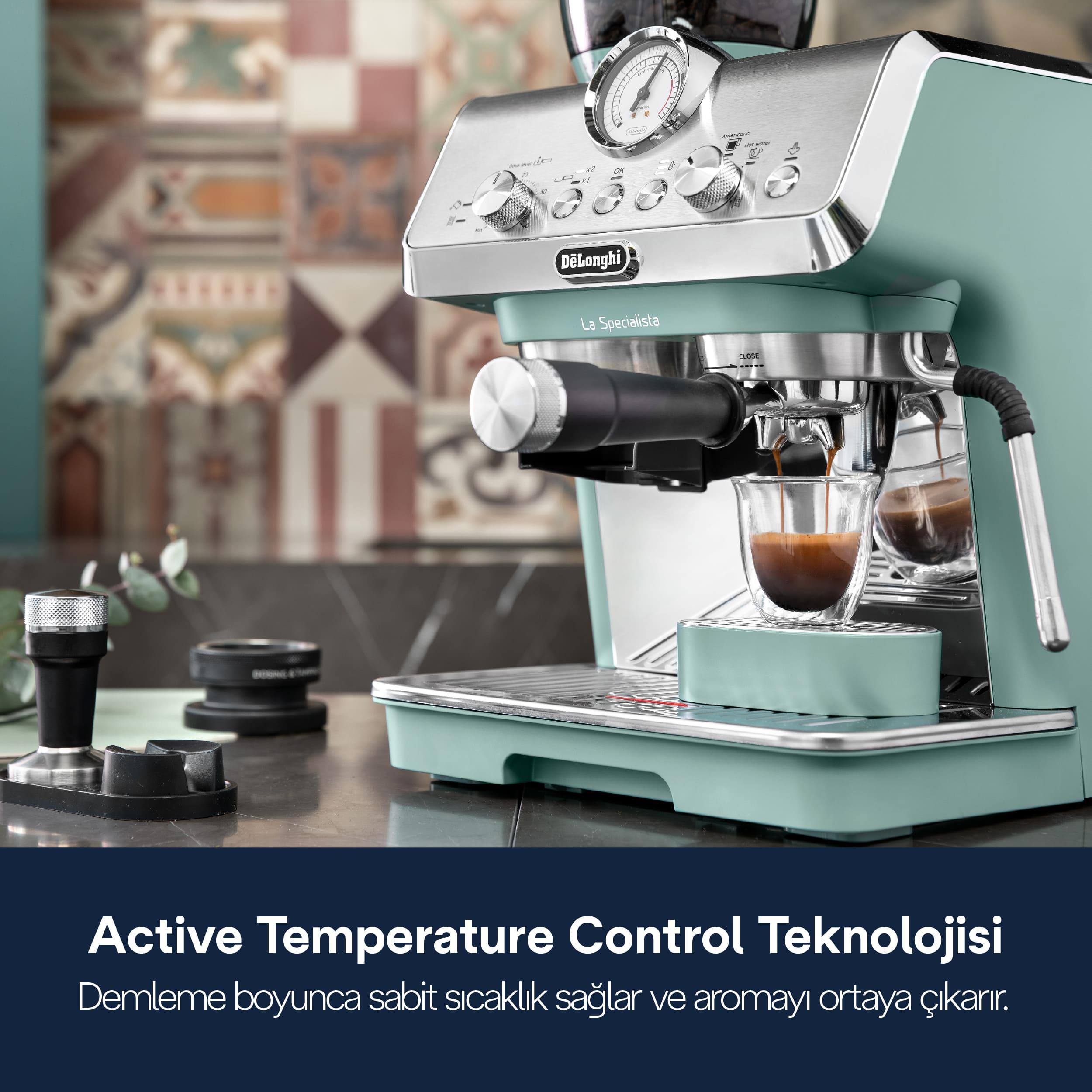 DELONGHI La Specialista Arte EC9155.GR Yarı Otomatik Espresso Makinesi Yeşil