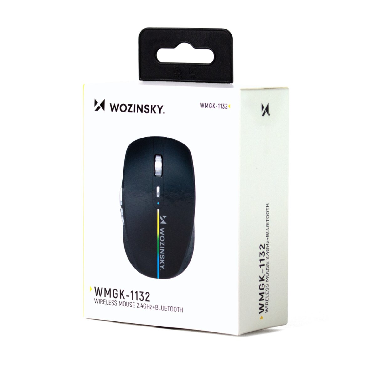 Mouse wireless Wozinsky WMGK-1132 in scatola bianca con linguetta.
