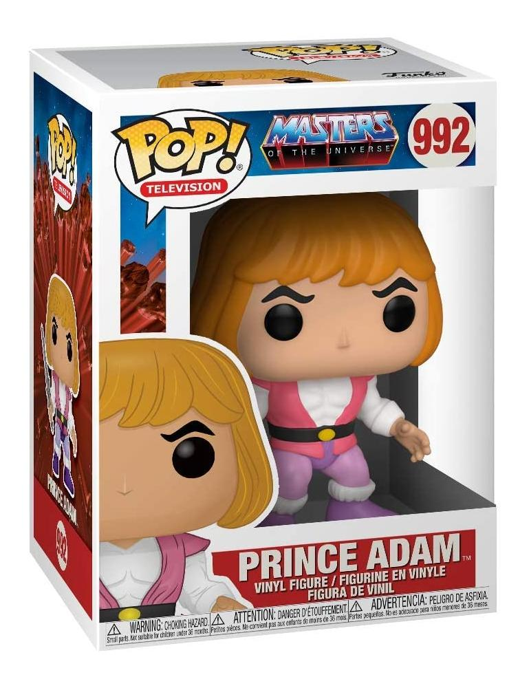 Prince Adam Funko Pop Vinyl-Figur in Originalverpackung mit Masters of the Universe Logo.
