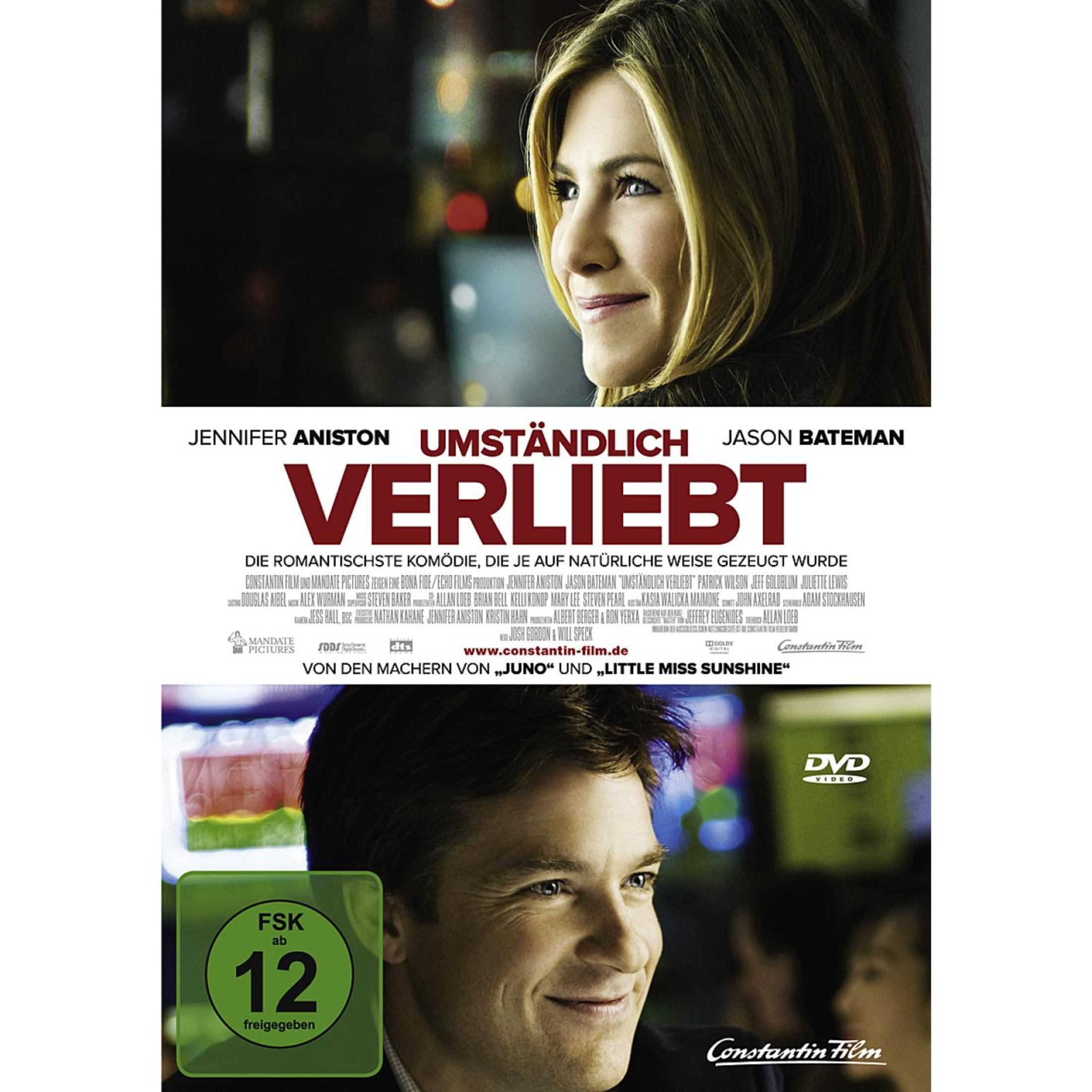 DVD-Cover der Komödie "Umständlich verliebt" mit Jennifer Aniston und Jason Bateman.