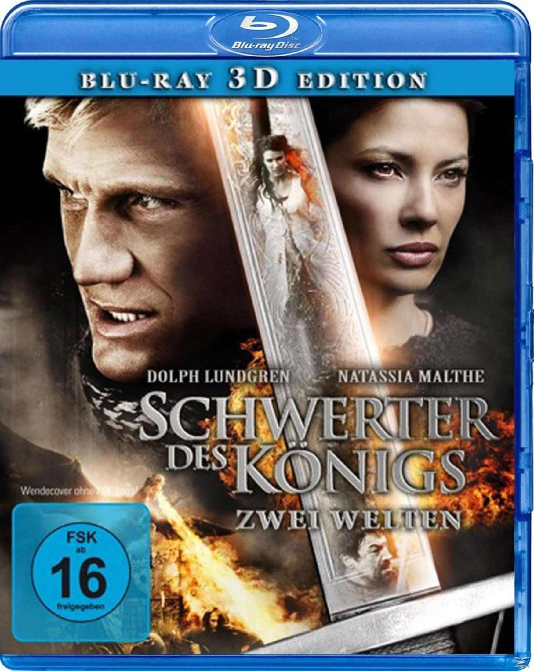 Blu-Ray-Cover von Schwerter des Königs - Zwei Welten, mit Dolph Lundgren und Natassia Malthe.