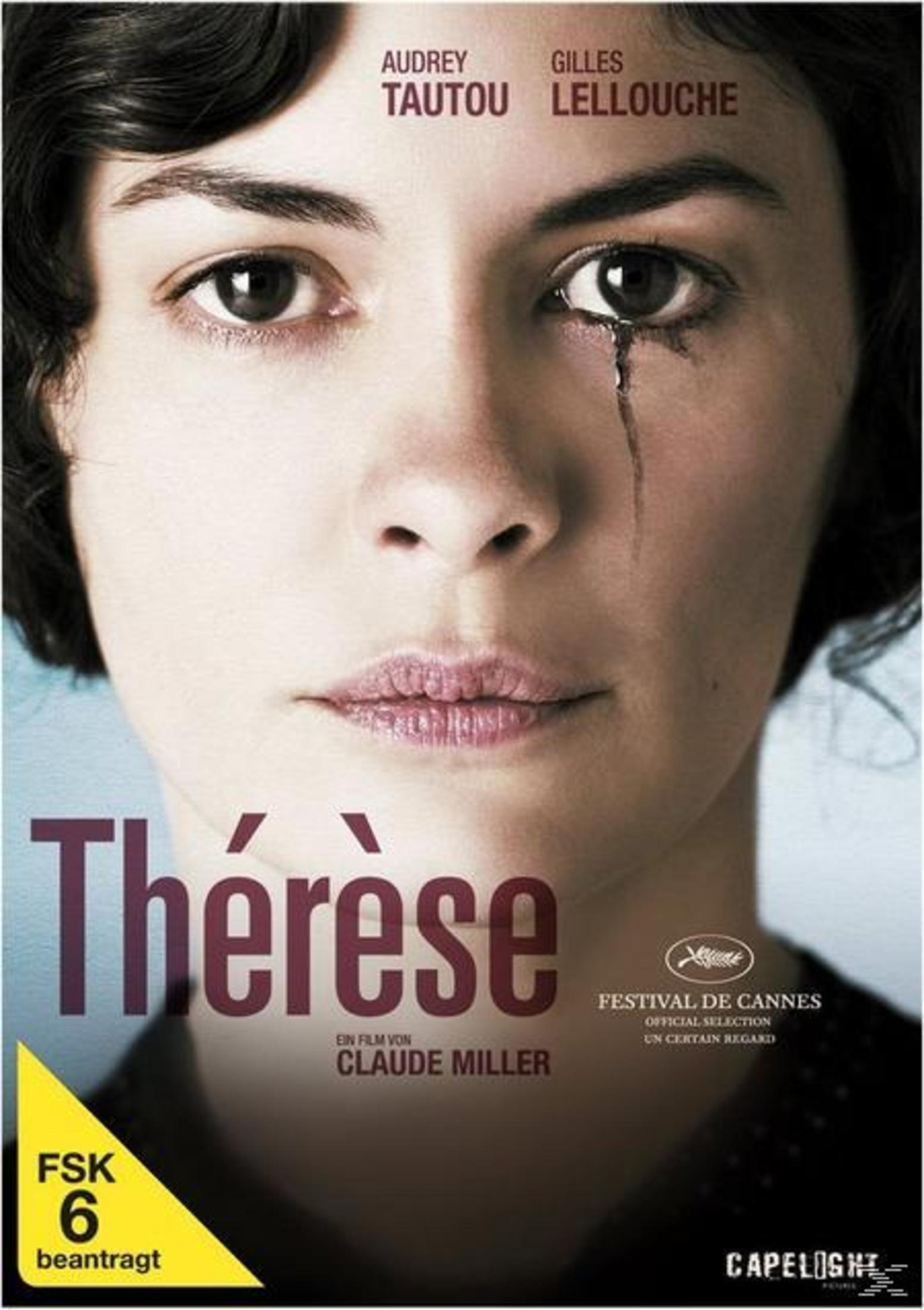 Nahaufnahme einer Frau mit dunklen Haaren und verwischter Mascara unter einem Auge auf dem Filmplakat.