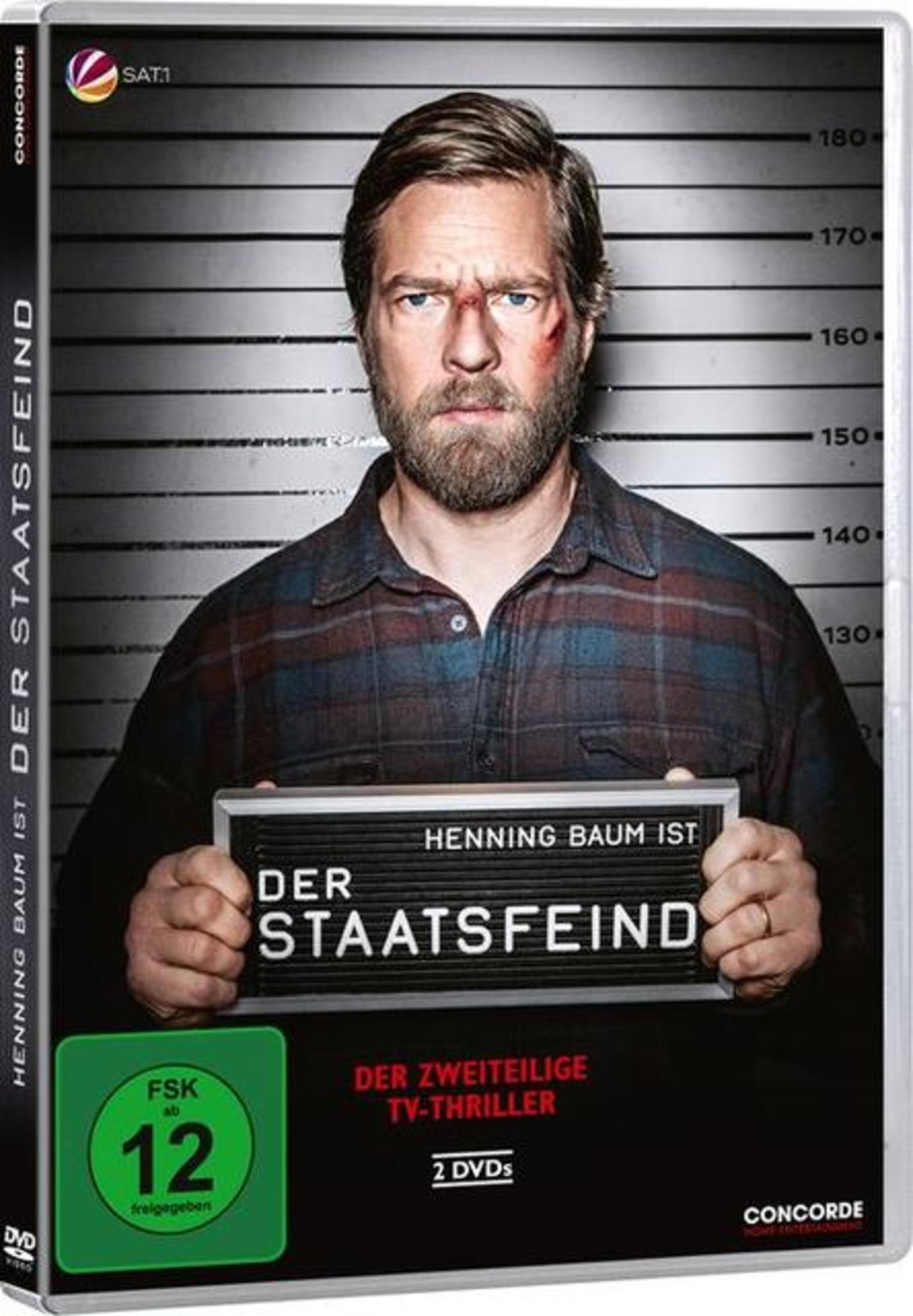 DVD-Cover von Der Staatsfeind mit Henning Baum vor einer Polizeimesslatte.