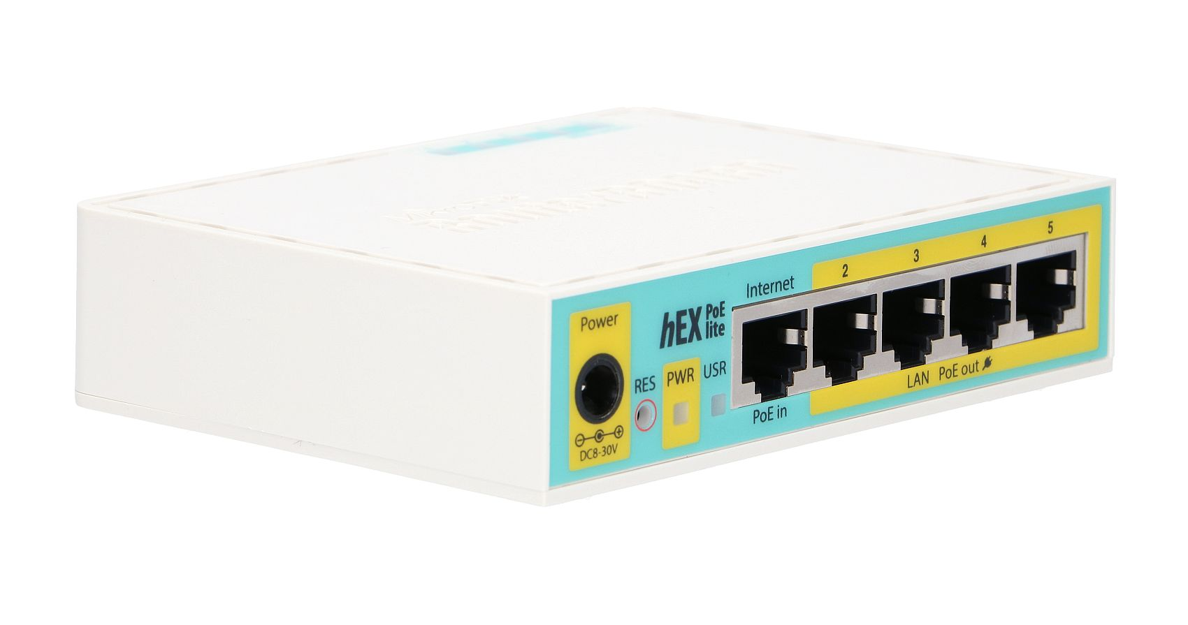 SWITCH MIKROTIK hEX PoE lite, 10/100 Mbit/s, Unmanaged, 5 Porte eth.