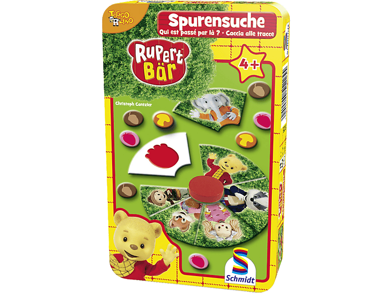 SCHMIDT SPIELE Rupert Bär | Spurensuche, in Metalldose Kinderspiel ...
